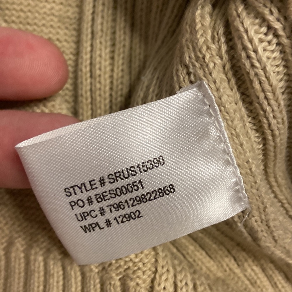 U.S.Polo Ass Man Sweater size S brand new color tan length 27” bust 36” - Picture 7 of 12
